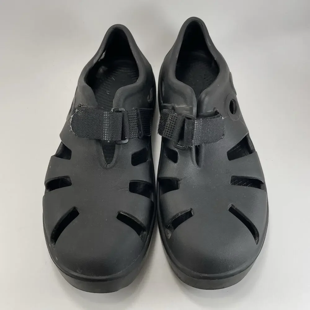 OOFOS OOcando Sport Black Unisex M10/W12 Recovery Comfort Closed Toe Clog
